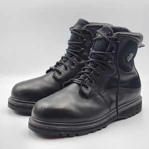 Harley Davidson Black Leather Riding Boots Mens Size 11.5